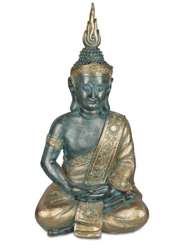 Buddha gross 78 cm in Antik und Gold