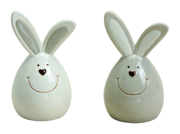 Hase aus Keramik in 2 Varianten