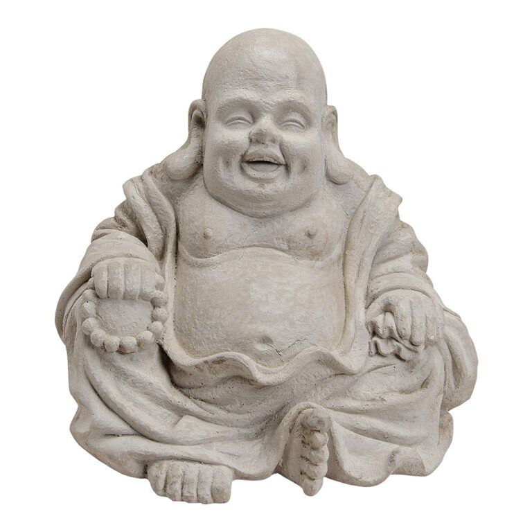 Buddha in grau 32 cm