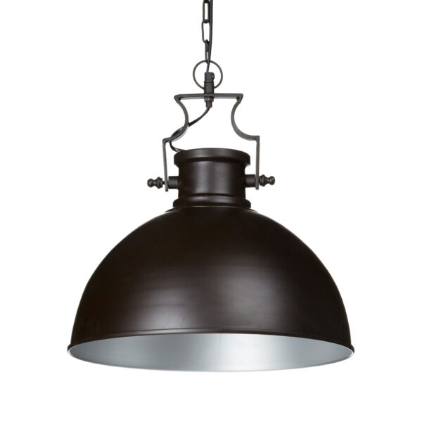 Deckenlampe Metall schwarz-silber Industrial