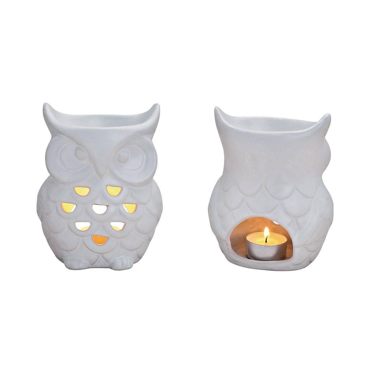 Duftlampe Eule aus Porzellan Duftlampe Eule aus Porzellan