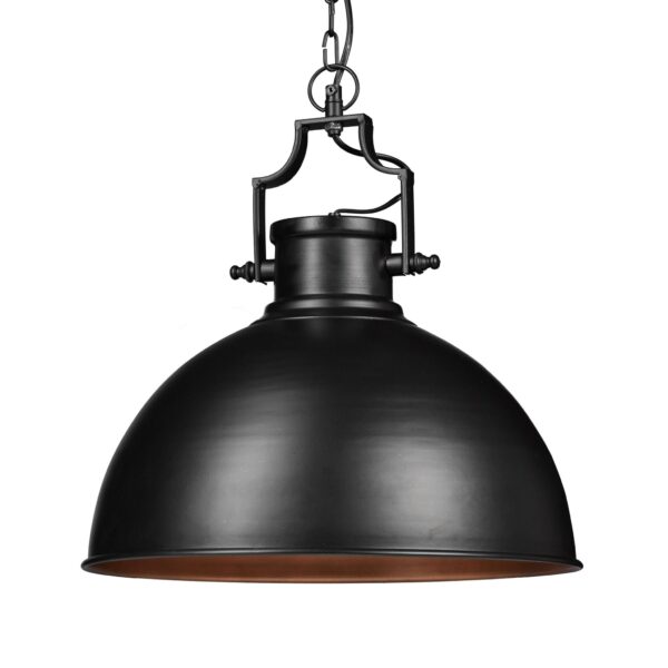 Deckenlampe Metall schwarz-kupfer Industrial