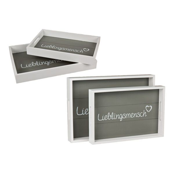 Tablett aus Holz "Lieblingsmensch" gross