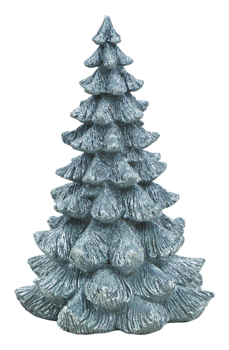 Tannenbaum silber mit Gitzer