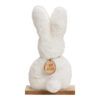 Aufsteller Hase in weiss aus Plüsch 25 cm