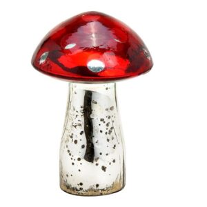 Fliegenpilz Aufsteller aus Glas 12 cm
