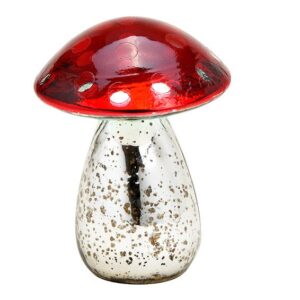 Fliegenpilz Aufsteller aus Glas 12 cm