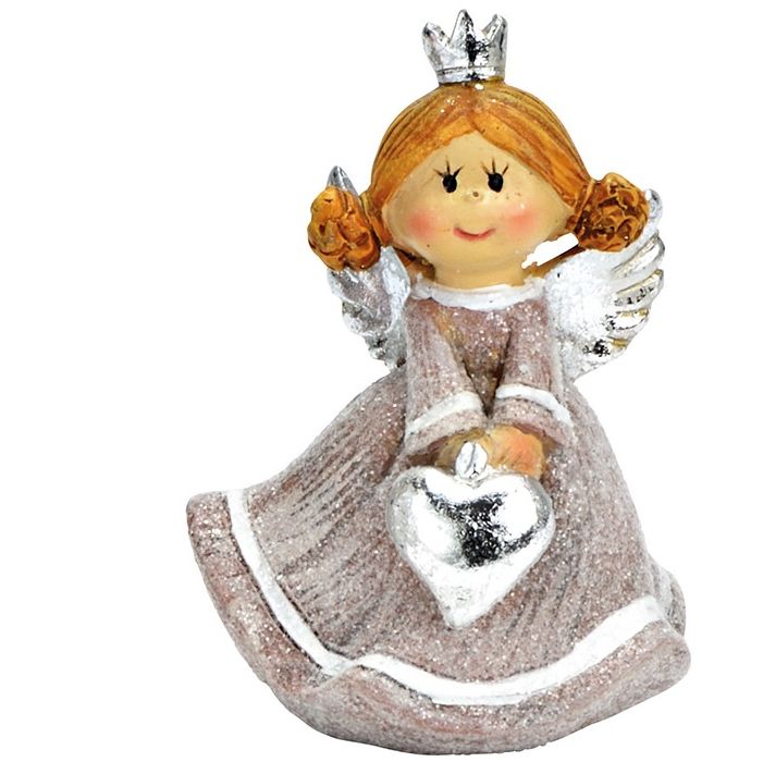 Engel Flocki mit Krone 11 cm