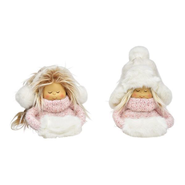 Winter Mädchen Büste mit Mütze aus Poly