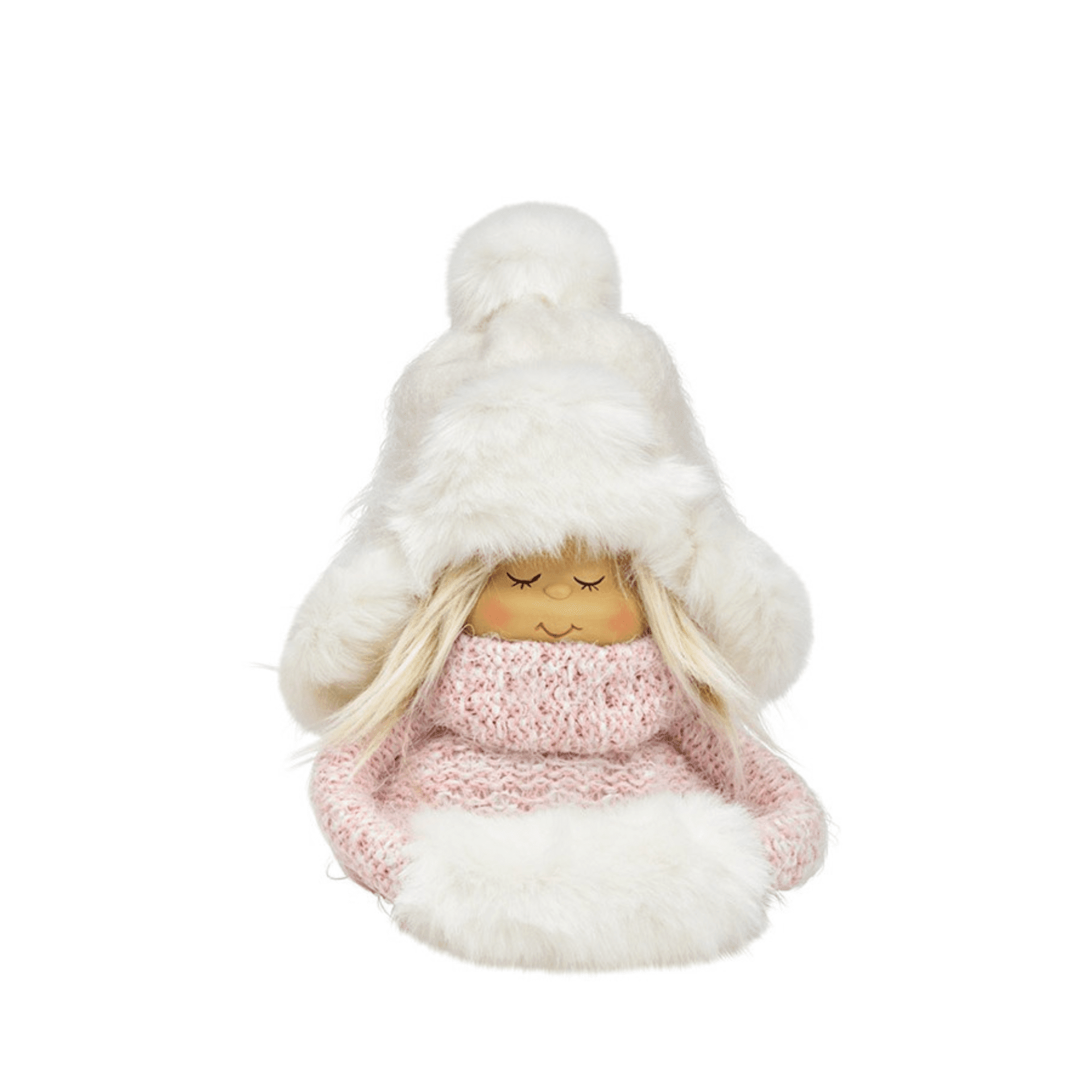 Winterkind mit Ohrwärmer 20 cm Winterkind mit Ohrwärmer 20 cm