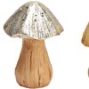 Pilz Aufsteller aus Keramik in silber 12 cm Pilz Aufsteller aus Keramik in silber 12 cm