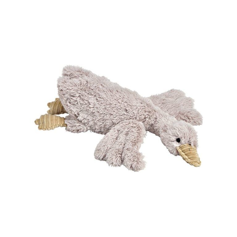 Ente aus Plüsch Kuscheltier im weiss