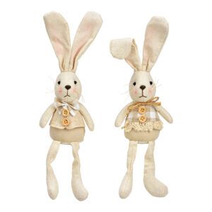 Hase Kantenhocker aus Stoff in 2 Varianten
