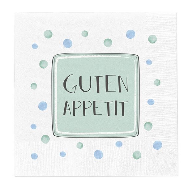 Serviette "100% von Herzen" Serviette "100% von Herzen"