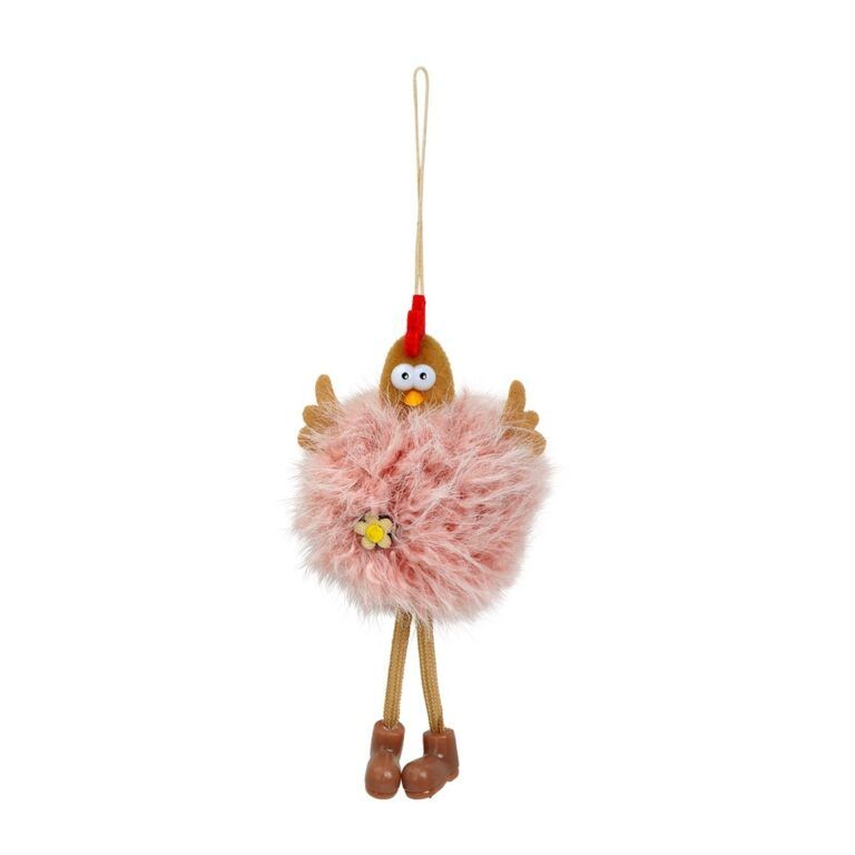 Aufhänger Huhn in rosa