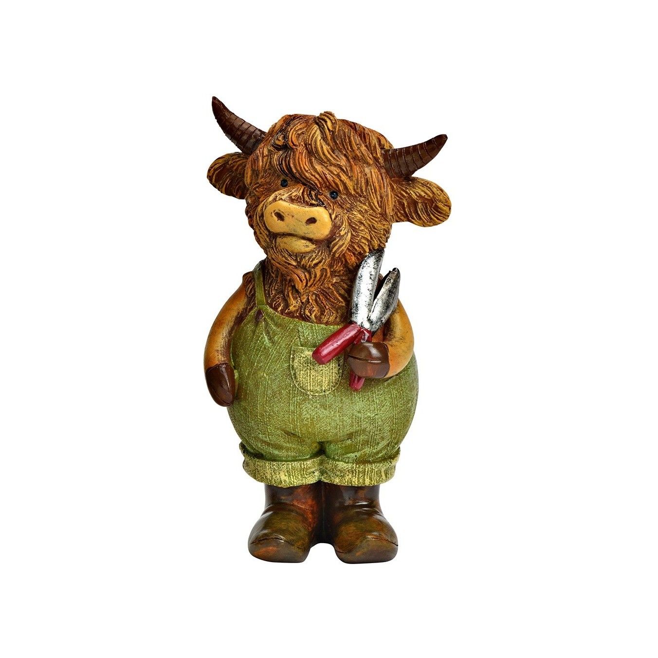 Hochlandrind / Yak braun mit grüner Hose 10 cm Hochlandrind / Yak braun mit grüner Hose 10 cm