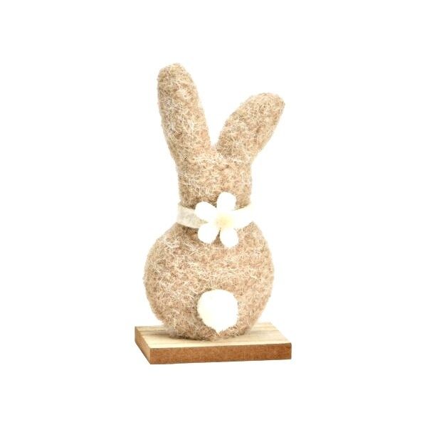 Aufsteller Hase in beige aus Filz 15 cm