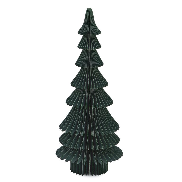 Tannenbaum aus Papier/Pappe in Dunkelgrün 45 cm