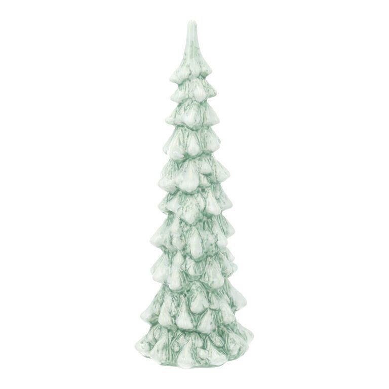 Tannenbaum aus Porzellan in zartem Grün 30 cm Tannenbaum aus Porzellan in zartem Grün 30 cm