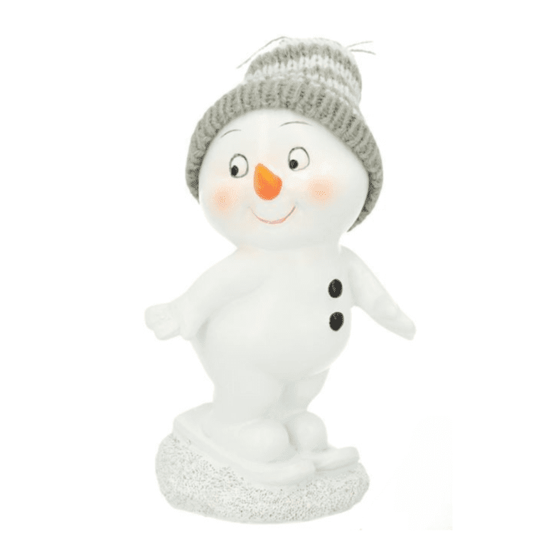 Kleiner Schneemann auf Skiern 11 cm