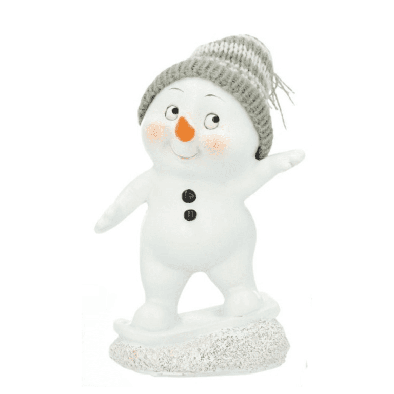 Kleiner Schneemann auf Skiern 11 cm