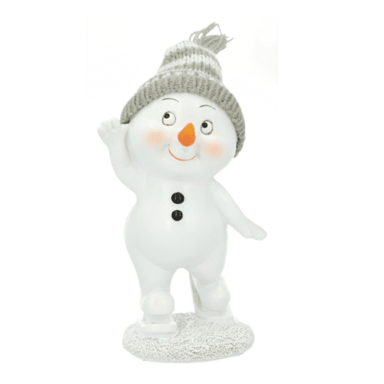 Kleiner Schneemann auf Skiern 11 cm