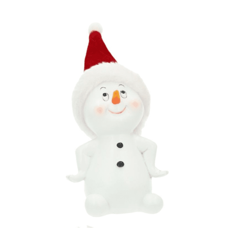 Kleiner Schneemann "Hier bin ich" 11 cm