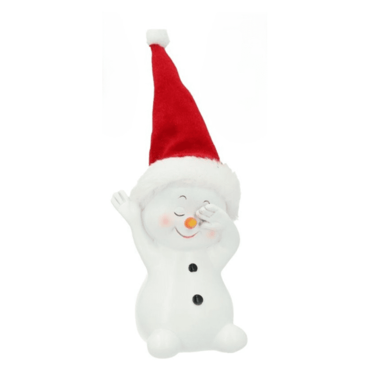 Kleiner Schneemann "Hier bin ich" 11 cm Kleiner Schneemann "Hier bin ich" 11 cm