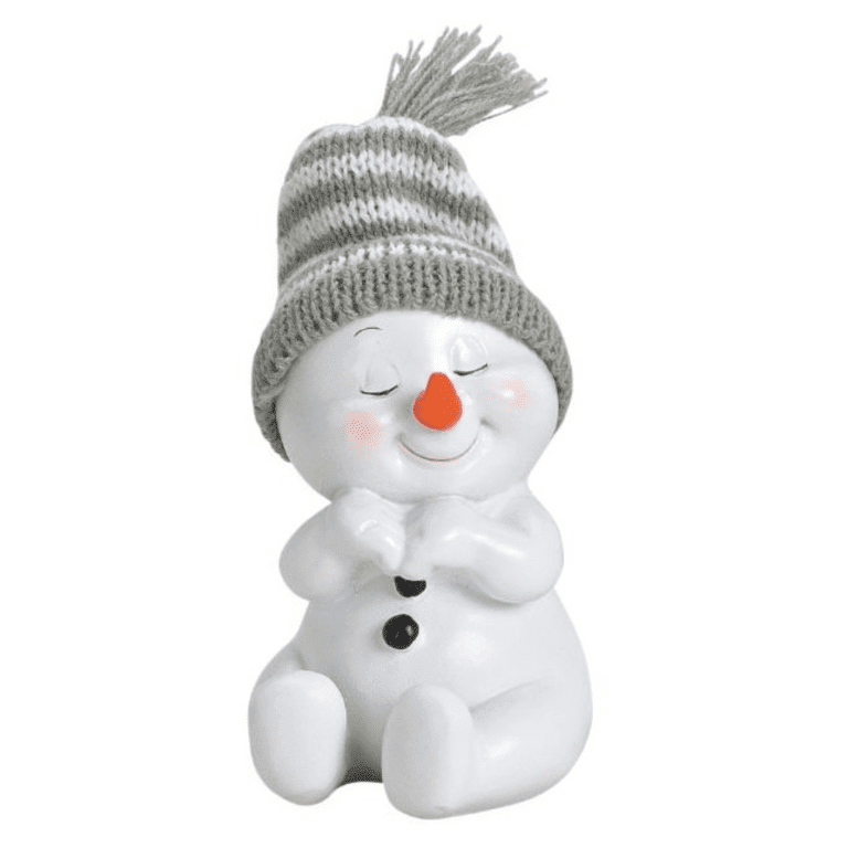 Kleiner Schneemann grinsend 11 cm