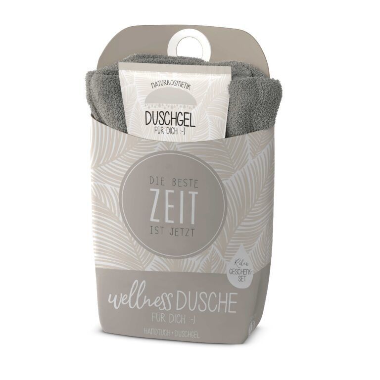 Geschenkset Wellnessdusche "Die beste Zeit ist jetzt" Naturkosmetik