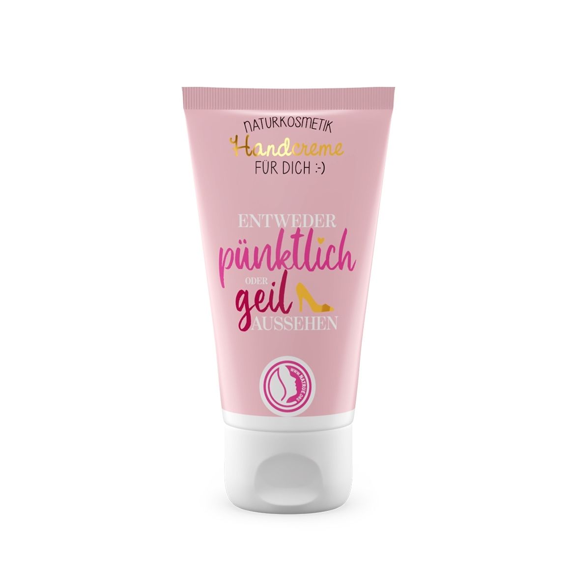 Handcreme 30 ml "Entweder pünktlich oder geil aussehen" Bio-Kosmetik Handcreme 30 ml "Entweder pünktlich oder geil aussehen" Bio-Kosmetik