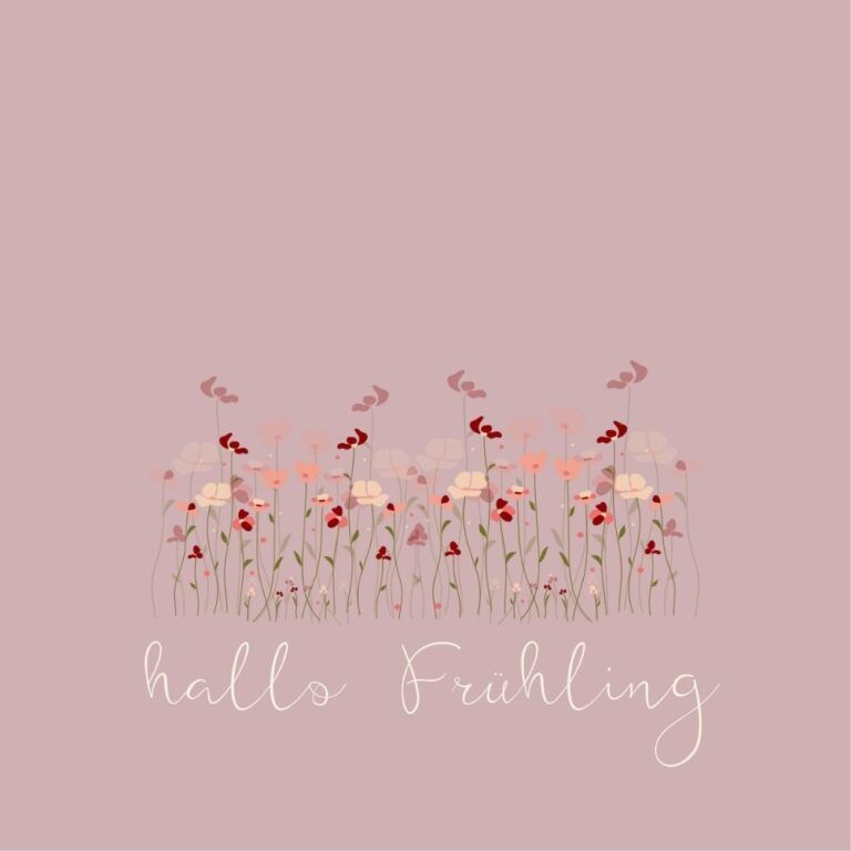 Serviette Cocktail Frühling