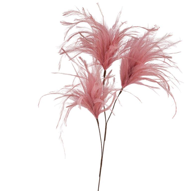 Federstecker in Altrosa mit 3 Büschel 75 cm