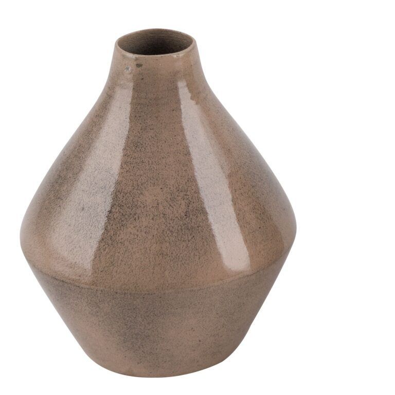 Vase aus Metall 9.5 cm in beige Variante 1