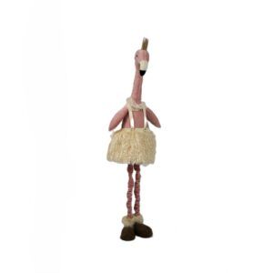 Flamingo mit Rock und Telekopbeinen 91 cm