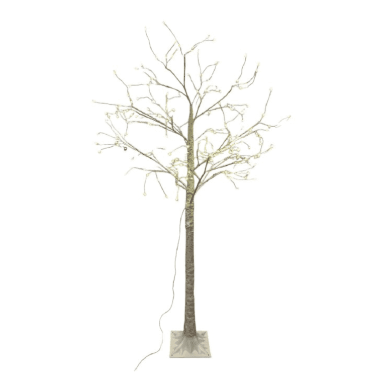 Birkenbaum Outdoor mit 252 LED warmweisses Licht und Timer 180 cm
