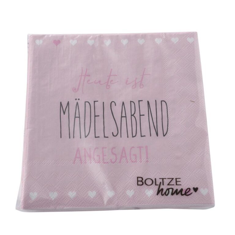 Serviette "Mädelsabend" rosa