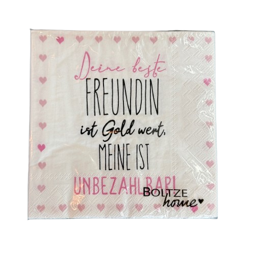 Serviette "Beste Freundin"