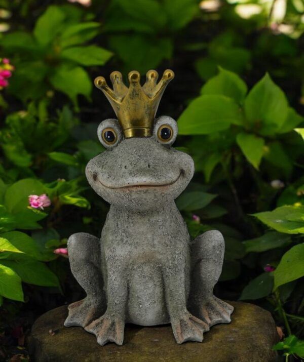 Froschkönig Aufsteller aus Polyresin