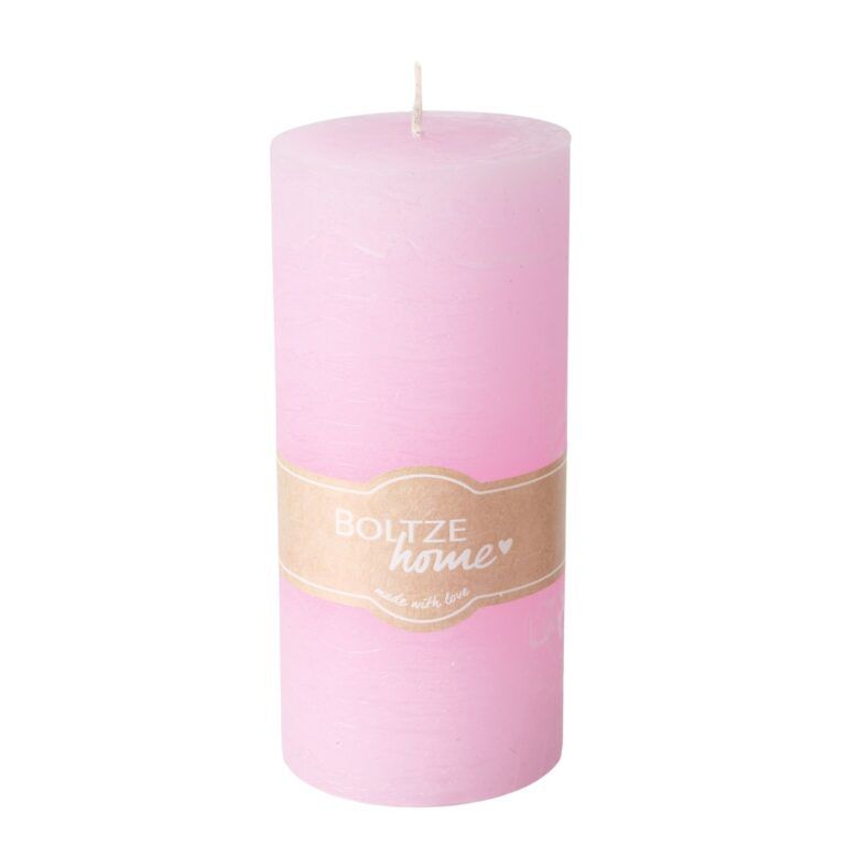 Kerze Casual rustikal Rosa 15 cm