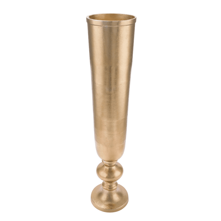 Vase / Bodenvase aus Aluminium in Gold 66 cm