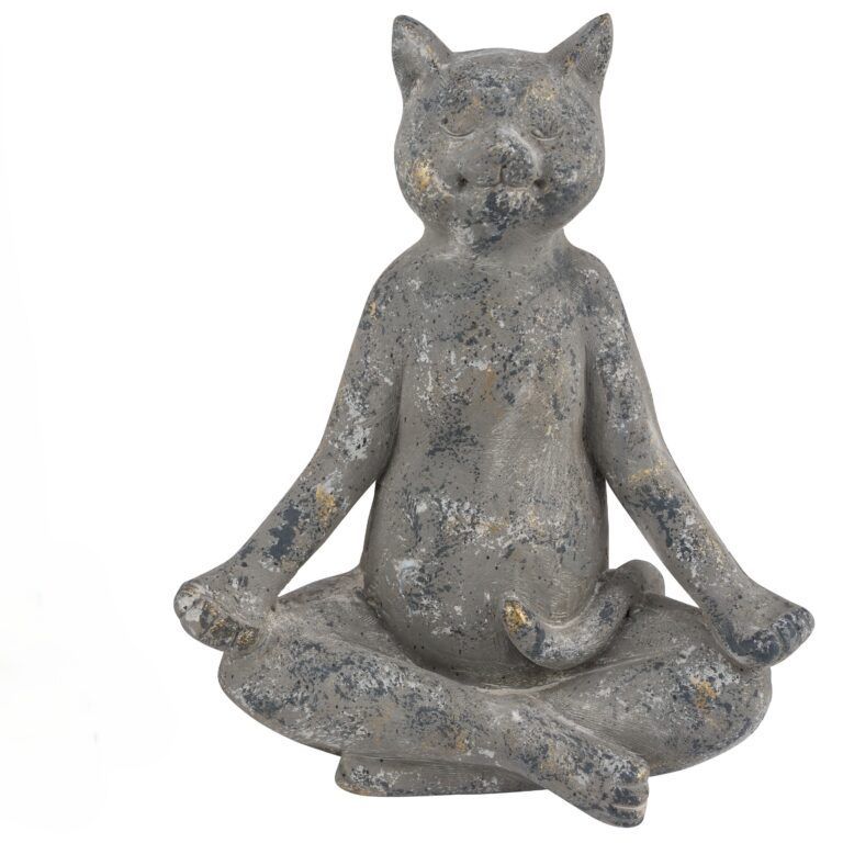 Katze in Yogaposition 52 cm Outdoor geeignet