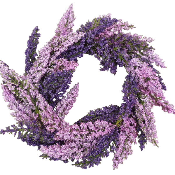 Kranz aus Lavendel Kunstblumen in Lila tönen