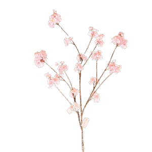 Ast mit vielen Kirschblüten in Rosa 126 cm