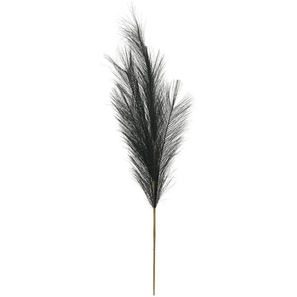 Pampas Gras künstlich in Schwarz 50 cm