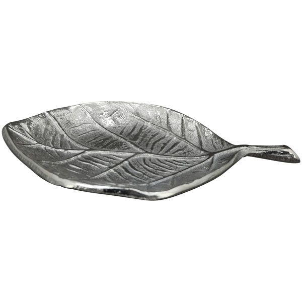 Schale Blatt aus Aluminium 19 cm