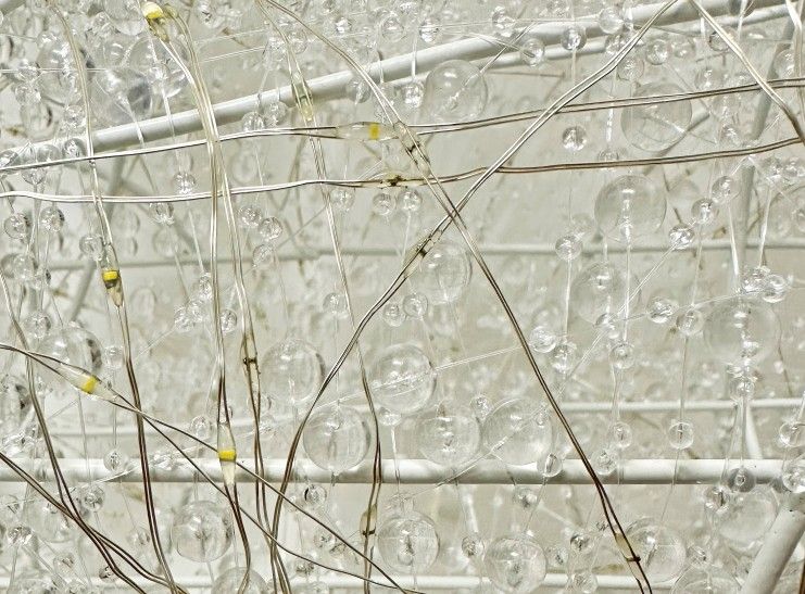 Rentier LED Outdoor mit 500 LED weissen Kristallpunkten Rentier LED Outdoor mit 500 LED weissen Kristallpunkten