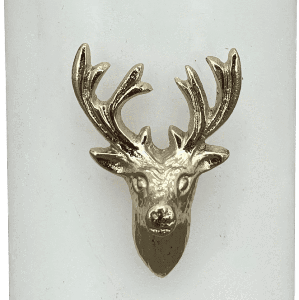 Kerzenpin Hirsch in gold oder silber
