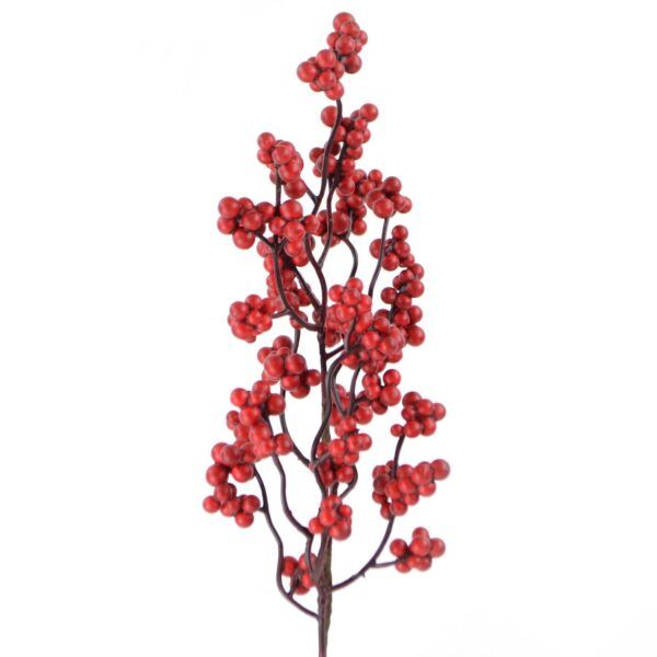 Beeren-Zweig 45 cm rot
