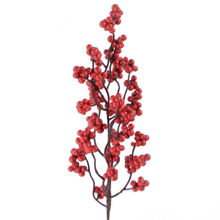 Beeren-Zweig 45 cm rot